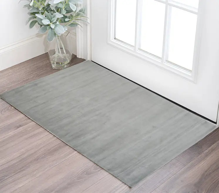 Gray Hand Woven Area Rug