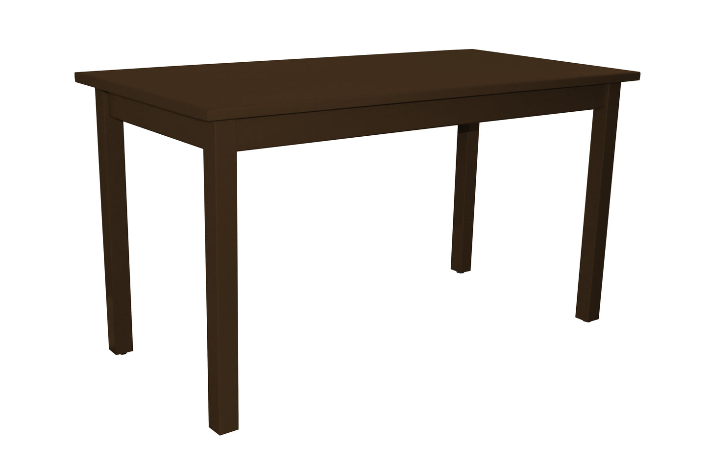 60" Coffee Solid Wood Dining Table