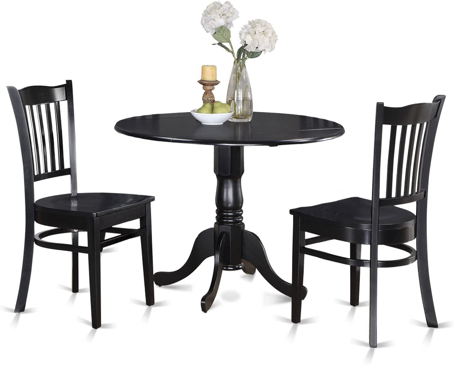 DLGR3-BLK-W Dining Table Set-1